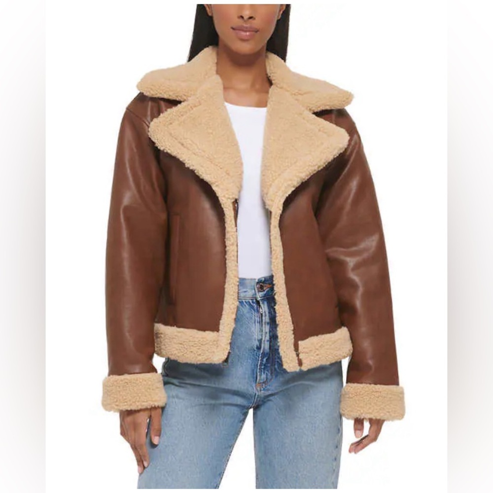 Levi's Ladies' Faux Leather Trucker Jacket